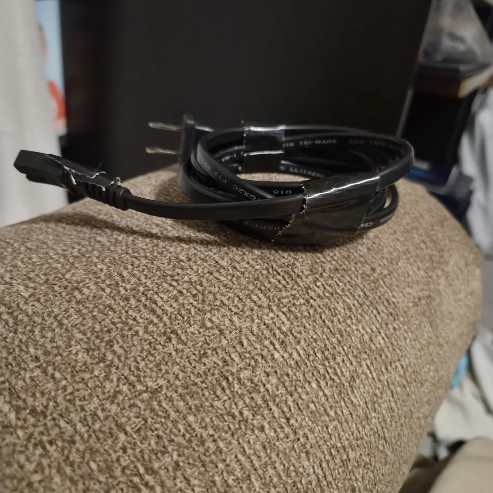 Power Cable 2-Prong AC Wall Plug To IEC-60320-C7 Connector 6'7